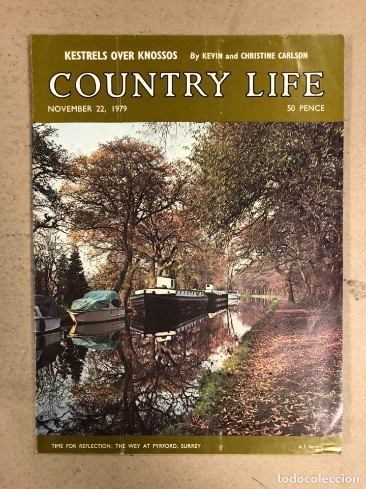 Collectionnisme de Revues et Journaux: COUNTRY LIFE (NOVEMBER 1979). KRESTELS OVER KNOSSOS. ANTIGUA REVISTA BRIT&Aacute;NICA.