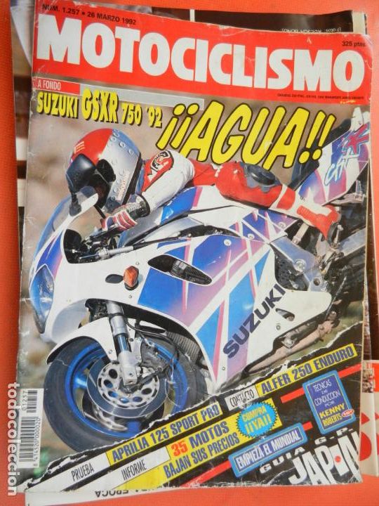 Coleccionismo de Revistas y Peri&oacute;dicos: MOTOCICLISMO REVISTA N&ordm; 1257 03-1992- SUZUKI GSXR 750
