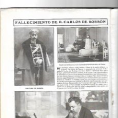 Coleccionismo de Revistas y Periódicos: AÑO 1909 MUERTE CARLOS DE BORBON SIFON DE ALBELDA SCOLA CHORAL TERRASSA EN MALLORCA TORERO BOMBITA
