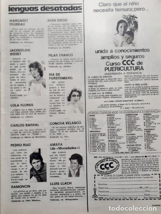 Coleccionismo de Revistas y Peri&oacute;dicos: amaya de mocedades pedro ruiz ira de furstenberg jacqueline bisset