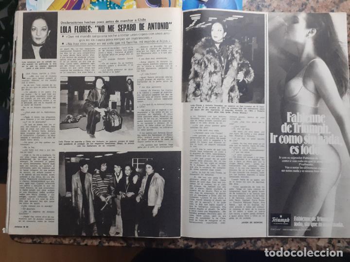 Coleccionismo de revistas y peri&oacute;dicos: anuncio LENCERIA TRIUMPH INTERNATIONAL LOLA FLORES SE VA A CHILE