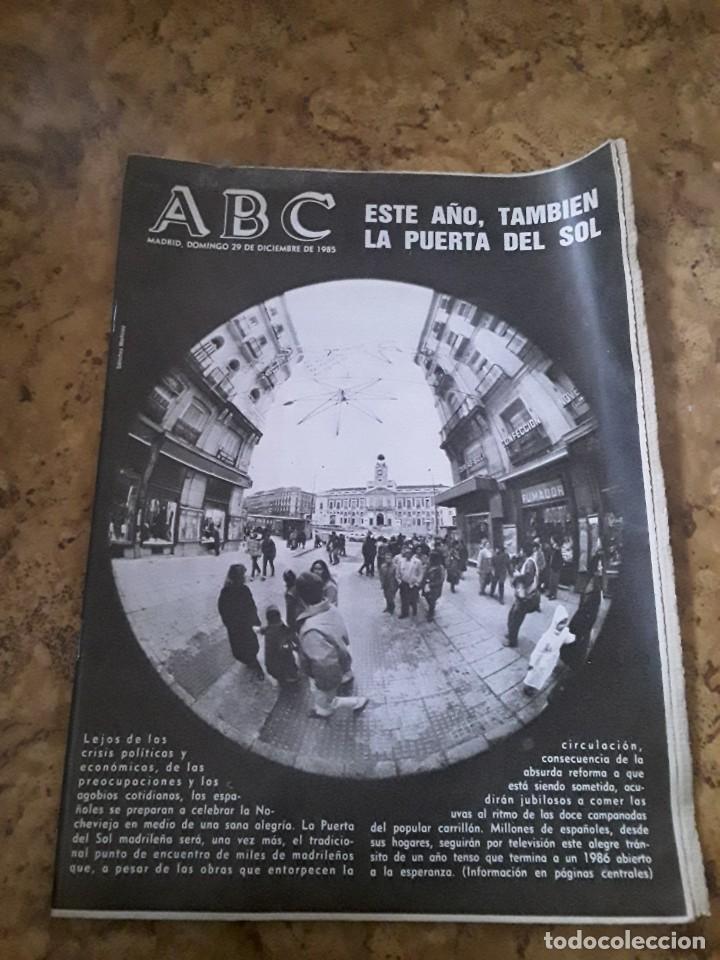 Coleccionismo de Revistas y Peri&oacute;dicos: Revista abc Madrid domingo 29 de diciembre de 1985 este a&ntilde;o,tambi&eacute;n la puerta del sol