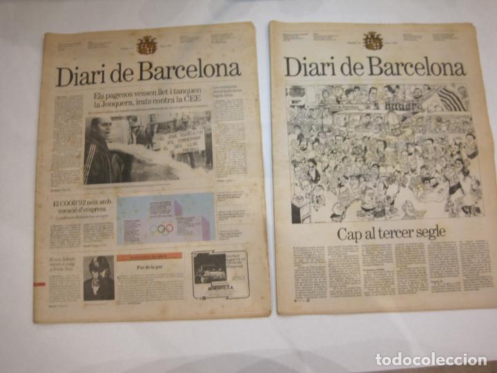 Collezionismo di Riviste e Giornali: DIARI DE BARCELONA-ANY 195 NUMERO 1-MAR&Ccedil; 1987-DIARI + SUPLEMENT-VER FOTOS-(V-22.611)
