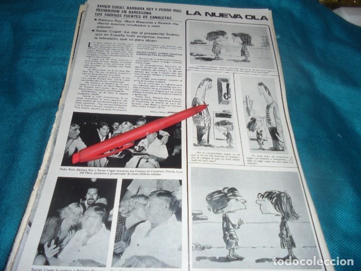 Coleccionismo de revistas y peri&oacute;dicos: RECORTE : BARBARA REY Y PEDRO RUIZ. SEMANA, OCTBRE 1977(#)