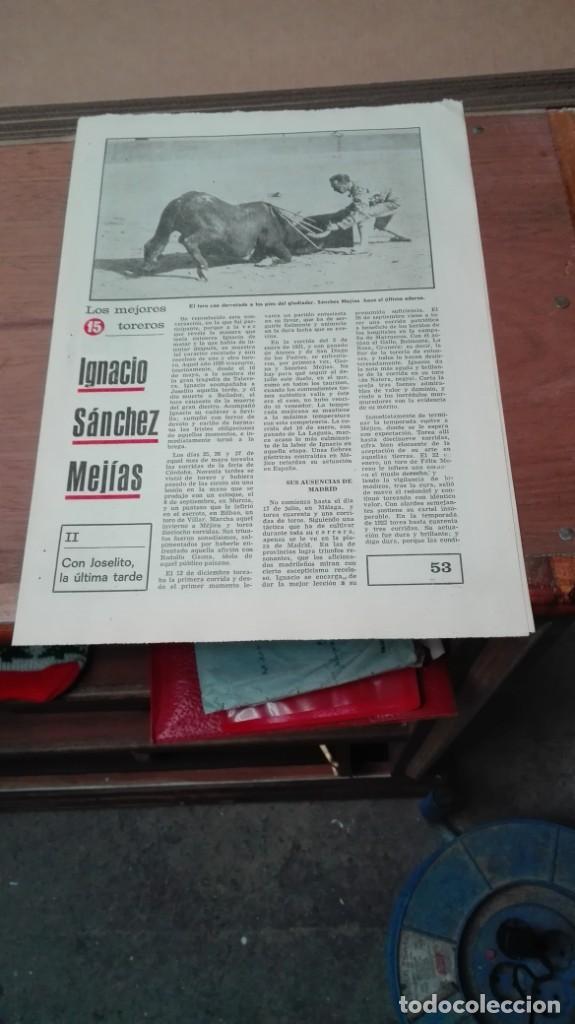 Coleccionismo de Revistas y Peri&oacute;dicos: Los mejores toreros n&uacute;mero 15 Ignacio S&aacute;nchez Mej&iacute;as con Joselito la &uacute;ltima tarde