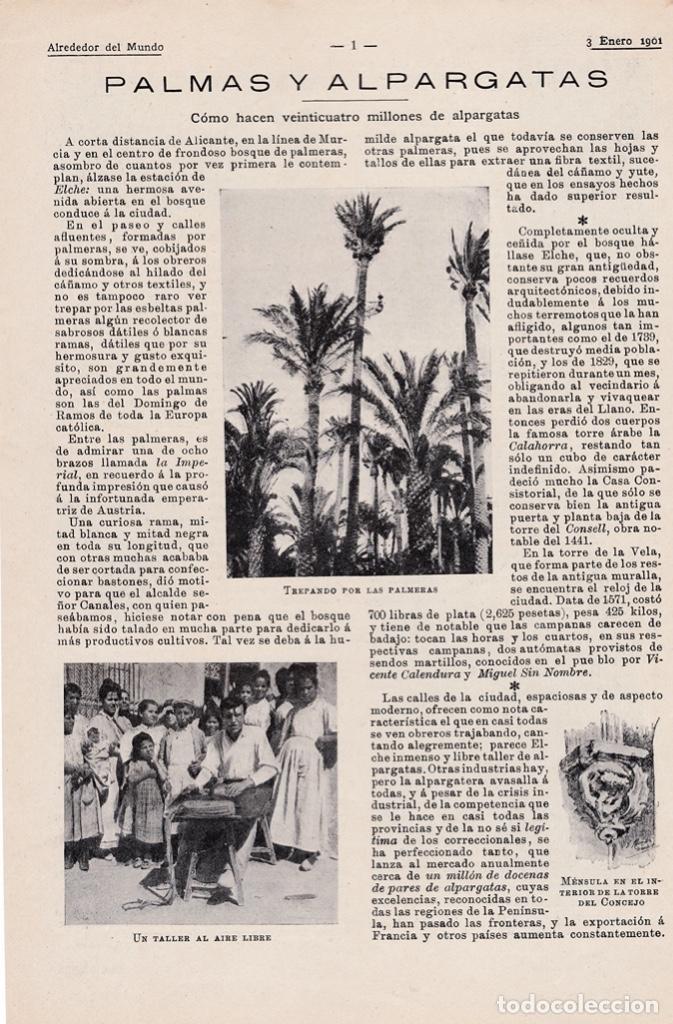 Collection Magazines and Newspapers: * ELX * ELCHE * Palmas y alpargatas / Eugenio &Aacute;lvarez Dumont - 1901