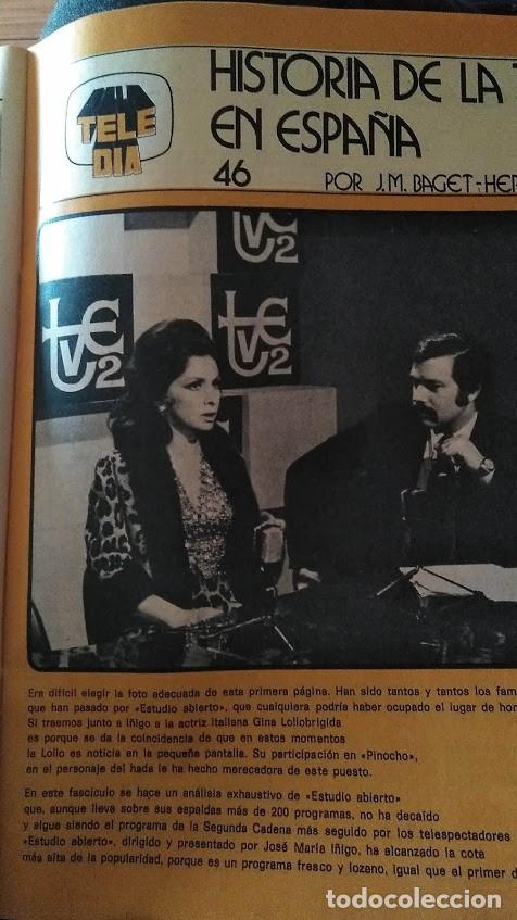 Coleccionismo de revistas y peri&oacute;dicos: DOBLE COLECCIONABLE HISTORIA DE TVE REVISTA TELE D&Iacute;A FASC&Iacute;CULOS 46 Y 47 ESTUDIO ABIERTO &Iacute;&Ntilde;IGO
