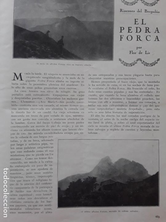 Collection Magazines and Newspapers: EL PEDRA FORCA SEGOVIA ALCAZAR ACUEDUCTO ENTIERRO IGNACIO IGLESIAS DRAMATURGO CATALAN A&Ntilde;O 1928