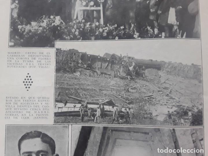 Collezionismo di Riviste e Giornali: CHOQUE TRENE MADRIGUERAS JAEN TUNEL ENCINACORBA ZARAGOZA HUNDIMIENTO GUERNICA MOTRICO FUERTE PIO