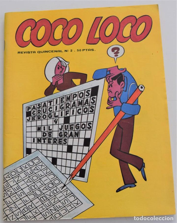 Coleccionismo de Revistas y Periódicos: COCO LOCO REVISTA QUINCENAL DE PASATIEMPOS Nº 1 Y 2 - EDICIONES VÉRTICE AÑO 1980 - MUY RARAS - Foto 7 - 249365650