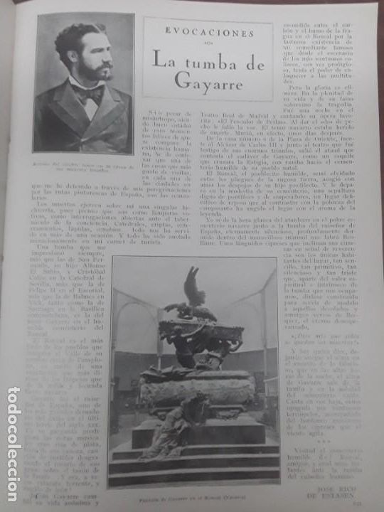 Collection Magazines and Newspapers: TUMBA TENOR GAYARRE ARRATE RONCAL NAVARRA TRAINERAS PASAJES SAN PEDRO Y FUENTERRABIA SAN SEBASTIAN
