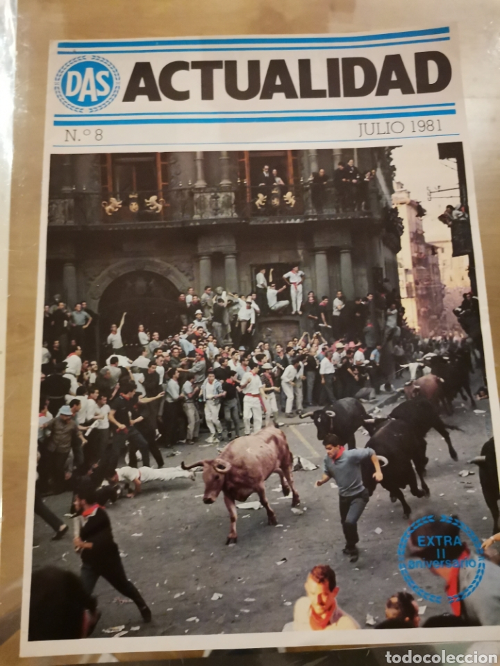 Coleccionismo de Revistas y Peri&oacute;dicos: 1.2 actualidad DAS. Julio de 1981. Aseguradora. San Fermin Pamplona