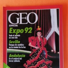 Coleccionismo de Revistas y Periódicos: REVISTA GEO ESPECIAL EXPO92 SEVILLA -CON LOS PLANOS. Lote 249568250