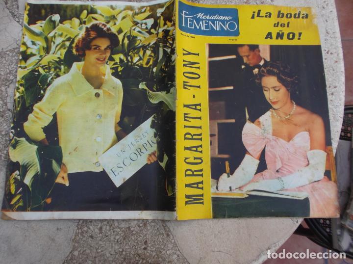 Coleccionismo de Revistas y Peri&oacute;dicos: meridiano femenino n&ordm; 170, mayo 1960, la boda del a&ntilde;o, margarita -tony, hitchcock, ava gardner