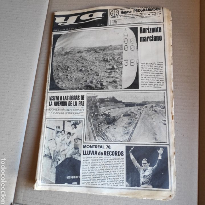Sammeln von Zeitschriften und Zeitungen: YA 22 JULIO 1976 MONTREAL 76 MARCIANOS AMNISTIA PARTIDO LIBERAL EUSKADI URTAIN RAYO VALLECANO