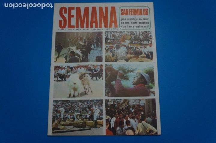 Coleccionismo de Revistas y Peri&oacute;dicos: REVISTA SEMANA DE BRIGITTE BARDOT MASSIEL IRA DE FURSTEMBERG JEANNE MOREAU SAN FERMIN 66 N&ordm; 1379 L33