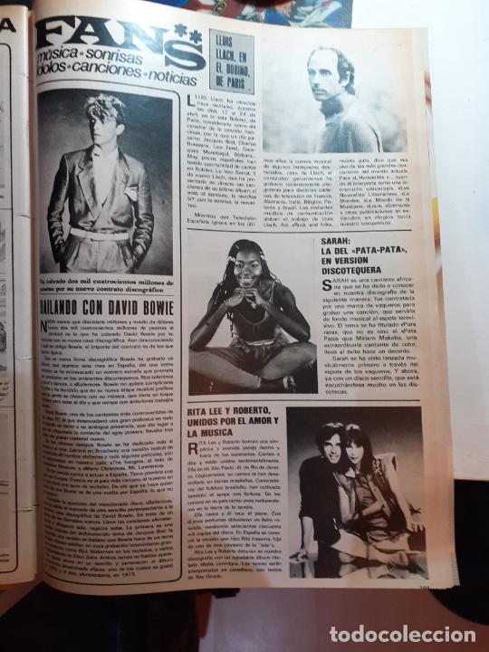 Coleccionismo de revistas y peri&oacute;dicos: DAVID BOWIE SARAH RITA LEE ROBERTO LLUIS LLACH