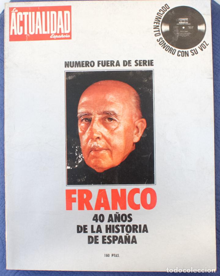Collection Magazines and Newspapers: LA ACTUALIDAD ESPA&Ntilde;OLA. 1976. CON DOCUMENTO SONORO