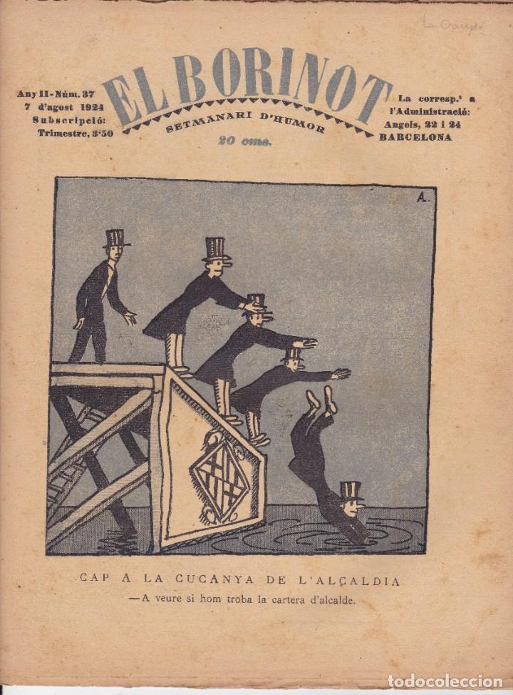 Coleccionismo de revistas y peri&oacute;dicos: El Borinot setmanari d'humor 1924 Barcelona pag de la Garriga
