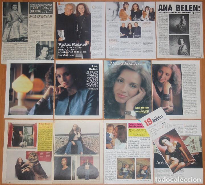 Coleccionismo de Revistas y Peri&oacute;dicos: ANA BELEN lote prensa 1970s/90s fotos revista clippings spain actress singer