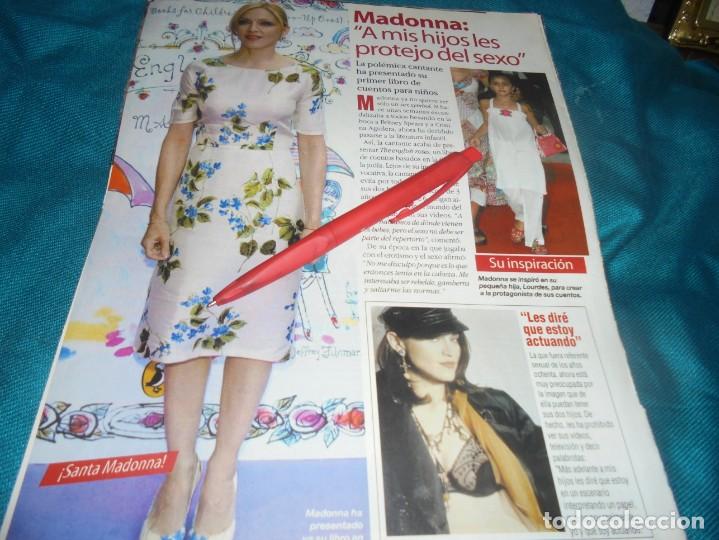 Collection Magazines and Newspapers: RECORTE : MADONNA, CON SUS HIJOS. QUE ME DICES, SPTMBRE 2003(#)