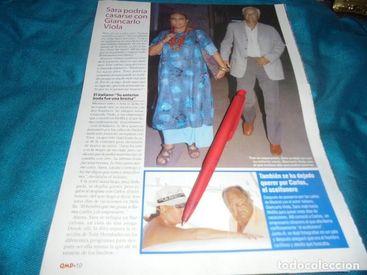 Coleccionismo de revistas y peri&oacute;dicos: RECORTE : SARA MONTIEL CON GIANCARLO VIOLA. QUE ME DICES, SPTMBRE 2003(#)