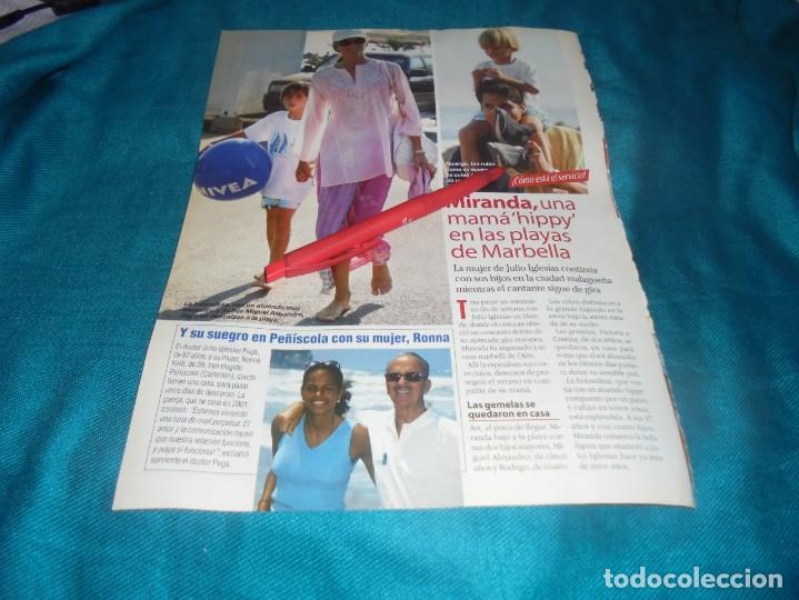 Sammeln von Zeitschriften und Zeitungen: RECORTE : MIRANDA, LA MUJER DE JULIO IGLESIAS, EN MARBELLA. QUE ME DICES, AGTO 2003(#)