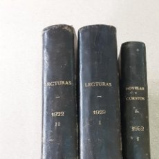 Coleccionismo de Revistas y Periódicos: LECTURAS 1922 1925 NOVELAS Y CUENTOS 1952. Lote 251515805
