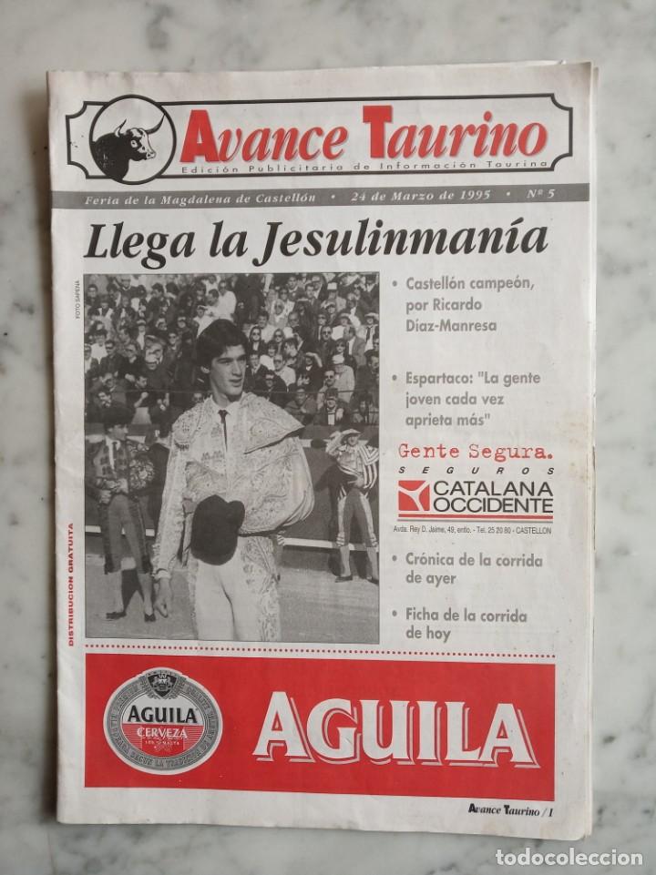 Collection Magazines and Newspapers: avance taurino n&ordm; 5 - llega la jesulimania - marzo 1995