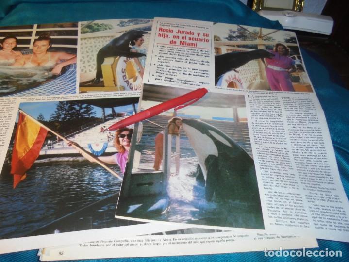 Coleccionismo de Revistas y Peri&oacute;dicos: RECORTE : ROCIO JURADO Y SU HIJA EN EL ACUARIO DE MIAMI. SEMANA, ABRIL 1985(#)