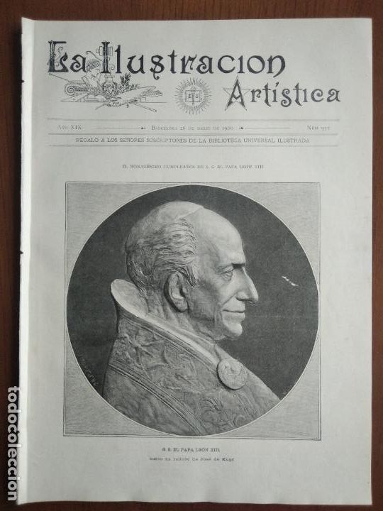 Coleccionismo de Revistas y Peri&oacute;dicos: La Ilustraci&oacute;n Art&iacute;stica. N&uacute;m. 952. 26 de marzo de 1900