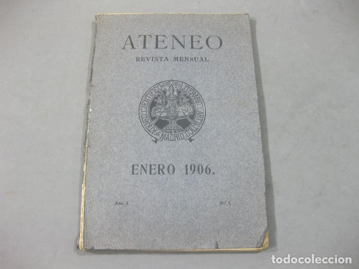 Coleccionismo de Revistas y Peri&oacute;dicos: REVISTA MENSUAL ATENEO DE ENERO DE 1906