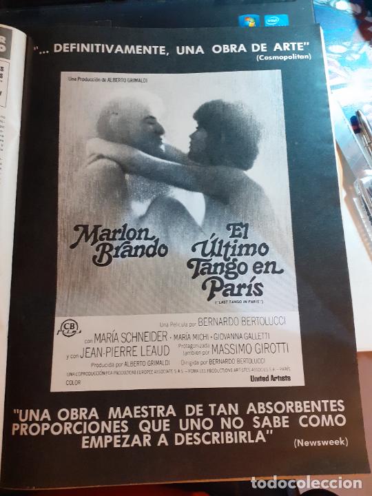 Coleccionismo de Revistas y Peri&oacute;dicos: ANUNCIO PUBLICIDAD MARLON BRANDO MARIA SCHNEIDER ULTIMO TANGO EN PARIS