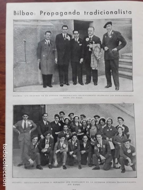 Coleccionismo de Revistas y Peri&oacute;dicos: ALGORTA JUNTADA TRADICIONALISTA MANISES AEROPUERTO PREMIOS FALLAS QUEMADAS JOYERO ASESINADO A&Ntilde;O 1933