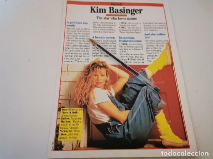 Collection Magazines and Newspapers: KIM BASINGER RECORTE REVISTA EN INGL&Eacute;S A&Ntilde;O 1980