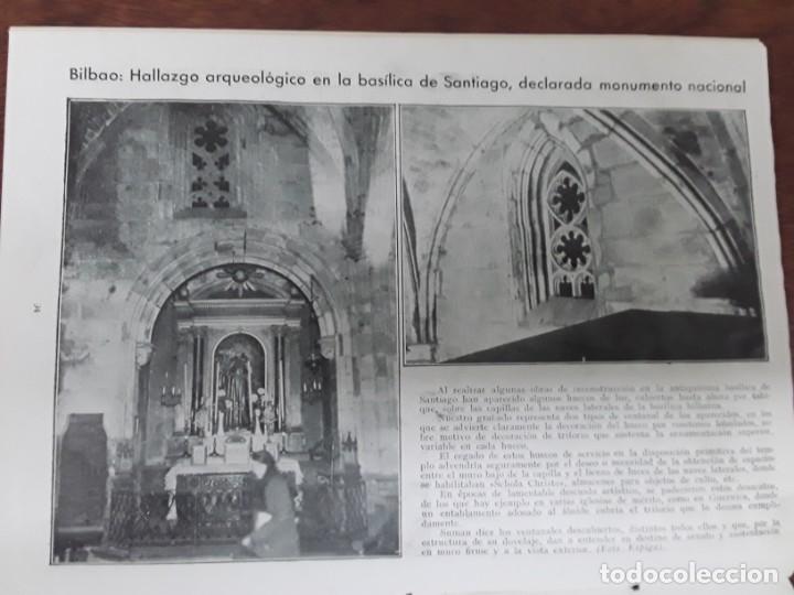 Collezionismo di Riviste e Giornali: HALLAZGO ARQUEOLOGICO BASILICA SANTIAGO BILBAO DENIA ALCOY BENISA NOVELDA VILLENA ALICANTE A&Ntilde;O 1933