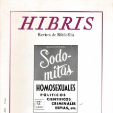 Coleccionismo de Revistas y Periódicos: HIBRIS: REVISTA DE BIBLIOFILIA * MAURICIO CARLAVILLA * BIBLIOTECA ALEJANDRÍA *. Lote 252408810