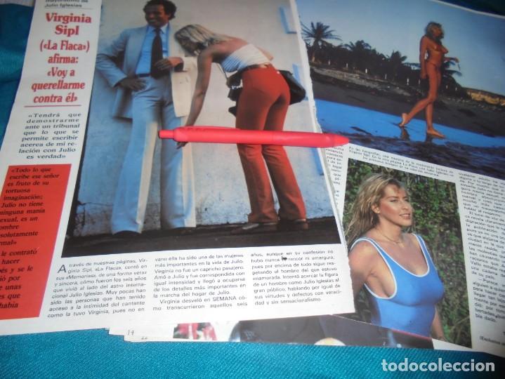 Coleccionismo de Revistas y Peri&oacute;dicos: RECORTE : VIRGINIA SIPL , LA FLACA, CON JULIO IGLESIAS. SEMANA, JULIO 1986(#)
