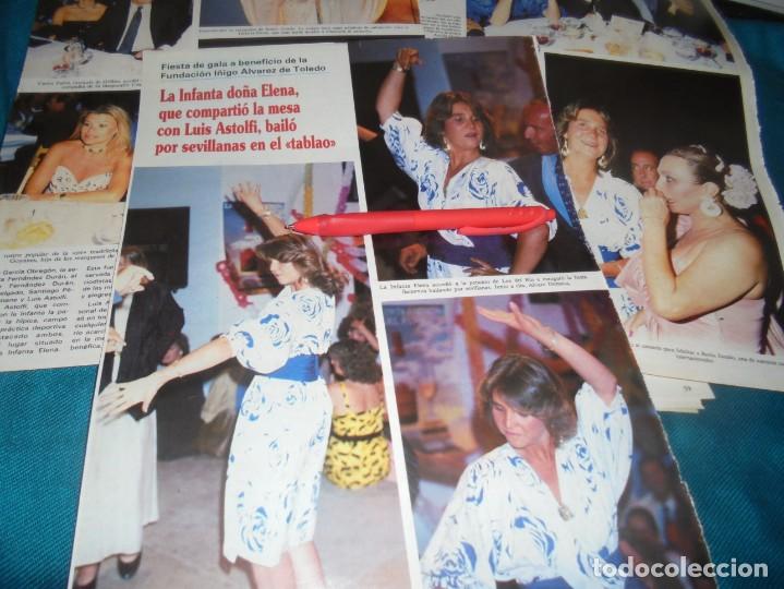 Coleccionismo de Revistas y Peri&oacute;dicos: RECORTE : ROCIO JURADO CON LA INFANTA ELENA EN GALA BENEFICA. SEMANA, JULIO 1986(#)