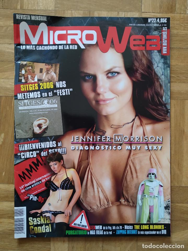Collection Magazines and Newspapers: REVISTA MICROWEB N 22. JENNIFER MORRISON. MOMIAS. SITGES 06. FICEB 2006. SASKIA CONDAL. C. AGUILERA.