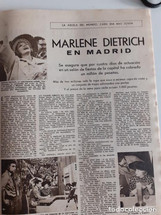Coleccionismo de Revistas y Peri&oacute;dicos: MARLENE DIETRICH EN MADRID