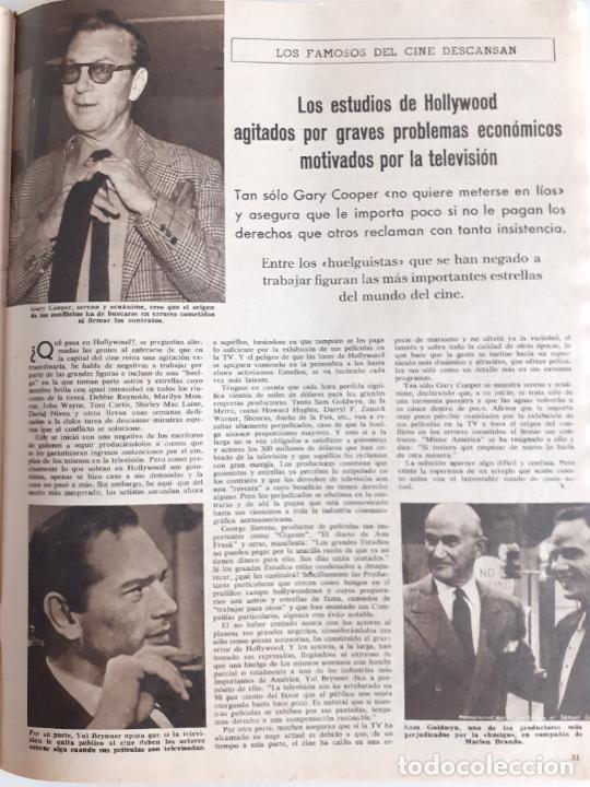 Sammeln von Zeitschriften und Zeitungen: GARY COOPER YUL BRYNNER MARLON BRANDO