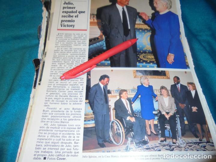 Coleccionismo de Revistas y Peri&oacute;dicos: RECORTE : JULIO IGLESIAS , PRIMER ESPA&Ntilde;OL QUE RECIBE PREMIO VICTORY. SEMANA, NVMBRE 1989 (#)