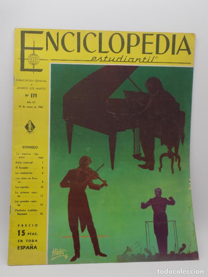 Colecionismo de Revistas e Jornais: ENCICLOPEDIA ESTUDIANTIL N.111