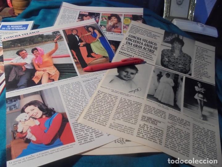 Coleccionismo de revistas y peri&oacute;dicos: RECORTE : CONCHA VELASCO : CINCUENTA A&Ntilde;OS DE UNA GRAN ACTRIZ. SEMANA, NVMBRE 1989 (#)