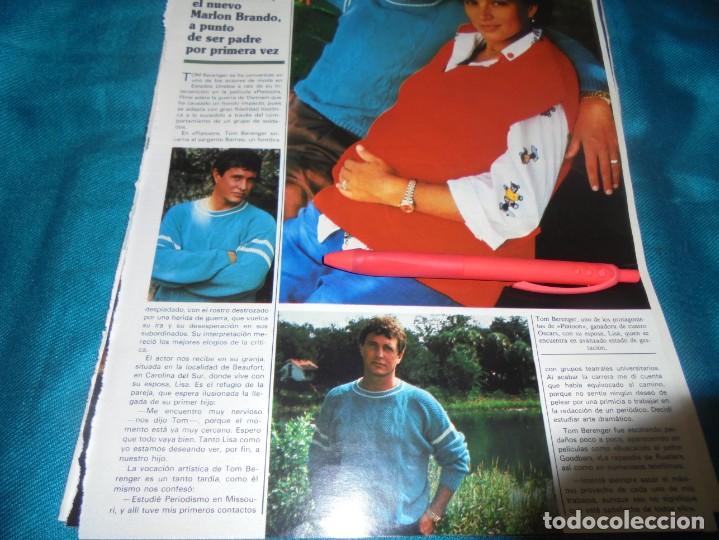 Coleccionismo de Revistas y Peri&oacute;dicos: RECORTE : TOM BERENGUER, EL NUEVO MARLON BRANDO. SEMANA, ABRIL 1987(#)
