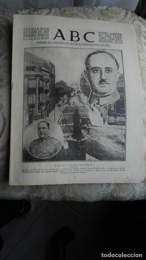 Coleccionismo de Revistas y Peri&oacute;dicos: ABC SEVILLA 22 de octubre de 1937