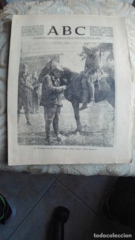 Coleccionismo de Revistas y Peri&oacute;dicos: ABC SEVILLA 24 de abril de 1937 n&uacute;mero 10576