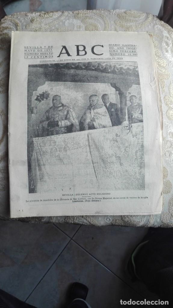 Coleccionismo de Revistas y Peri&oacute;dicos: ABC SEVILLA 7 de mayo de 1937 n&uacute;mero 10587