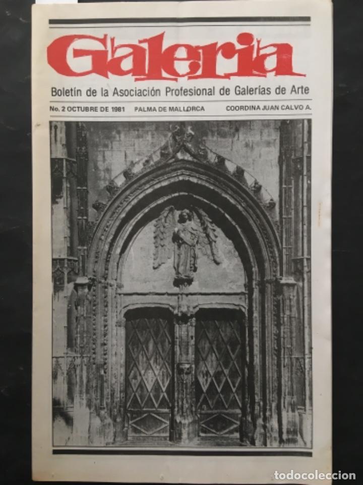 Coleccionismo de Revistas y Peri&oacute;dicos: REVISTA GALERIA, ASOCIACION PROFESIONAL GALERIAS DE ARTE PALMA DE MALLORCA, NUMERO 2, 1981
